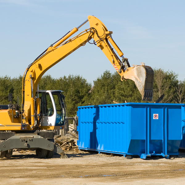 can i choose the location where the residential dumpster will be placed in Meadowbrook Virginia